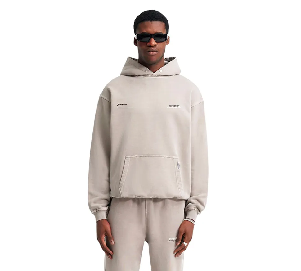 Represent Patron Of The Club Hoodie - Mudstone