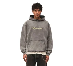 Represent Script Logo Hoodie - Vintage Grey