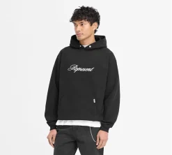 Represent Script Logo Hoodie - Black