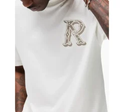 Represent Western Initial T-Shirt - Flat White