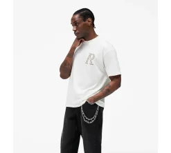 Represent Western Initial T-Shirt - Flat White