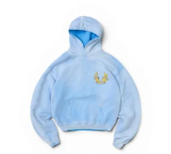 Represent X Belstaff Born To Bike Hoodie - Mid Blue