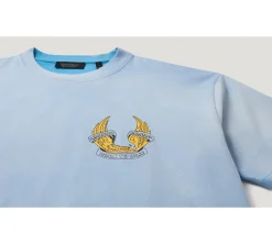 Represent X Belstaff Born To Bike T-Shirt - Washed Blue