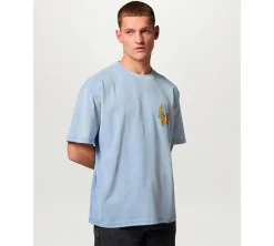 Represent X Belstaff Born To Bike T-Shirt - Washed Blue