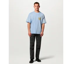 Represent X Belstaff Born To Bike T-Shirt - Washed Blue