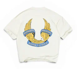 Represent X Belstaff Born To Bike T-Shirt - Flat White