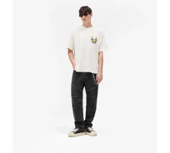 Represent X Belstaff Born To Bike T-Shirt - Flat White