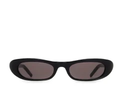 Saint Laurent Eyewear Oval Frame Sunglasses - Black