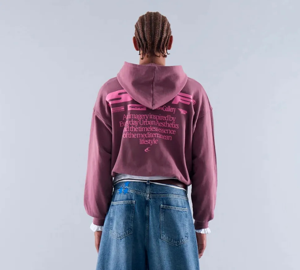 Scuffers Motor Studios Hoodie - Burgundy