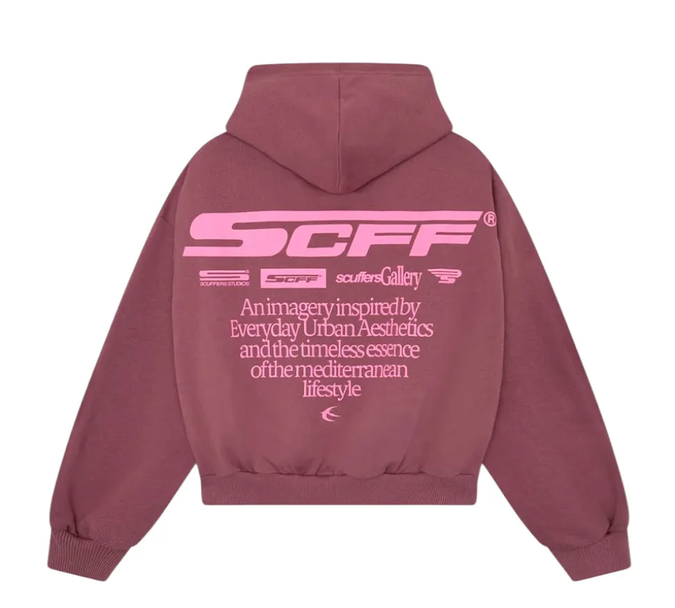 Scuffers Motor Studios Hoodie - Burgundy