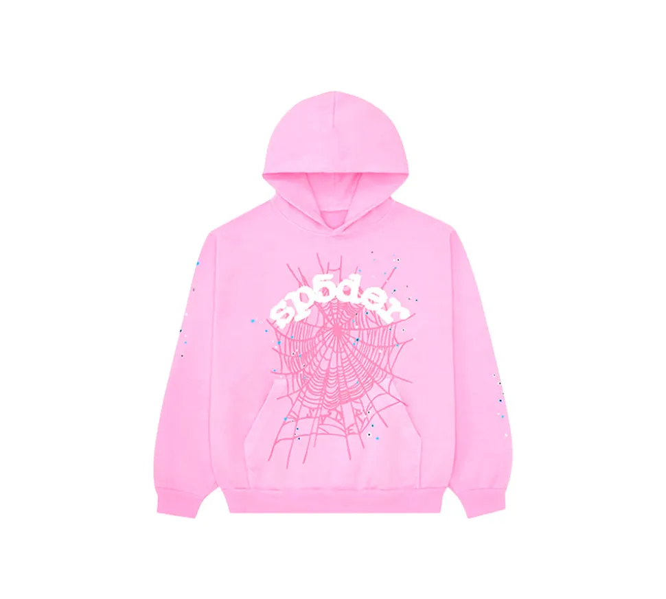 Sp5der OG Web Hoodie - Pink