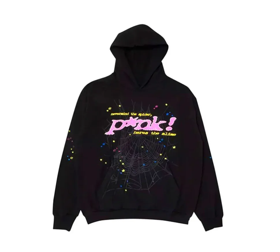 Sp5der p*nk Hoodie - Black