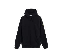 Stone Island Logo Hoodie - Black