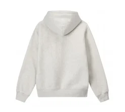 Stüssy 8 Ball Logo Applique Hoodie - Ash Heather