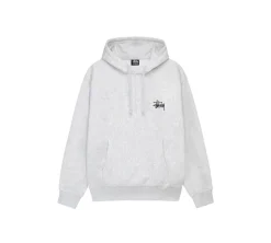 Stüssy Basic Hoodie - Ash Heather
