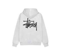 Stüssy Basic Hoodie - Ash Heather
