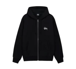 Stüssy Basic Zip Hoodie - Black
