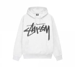 Stüssy Dizzy Stock Hoodie - Ash Heather