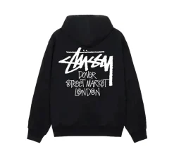 Stüssy Dover Street Market London Hoodie - Black
