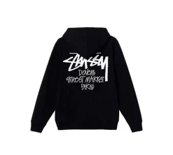 Stüssy Dover Street Market Paris Hoodie - Black