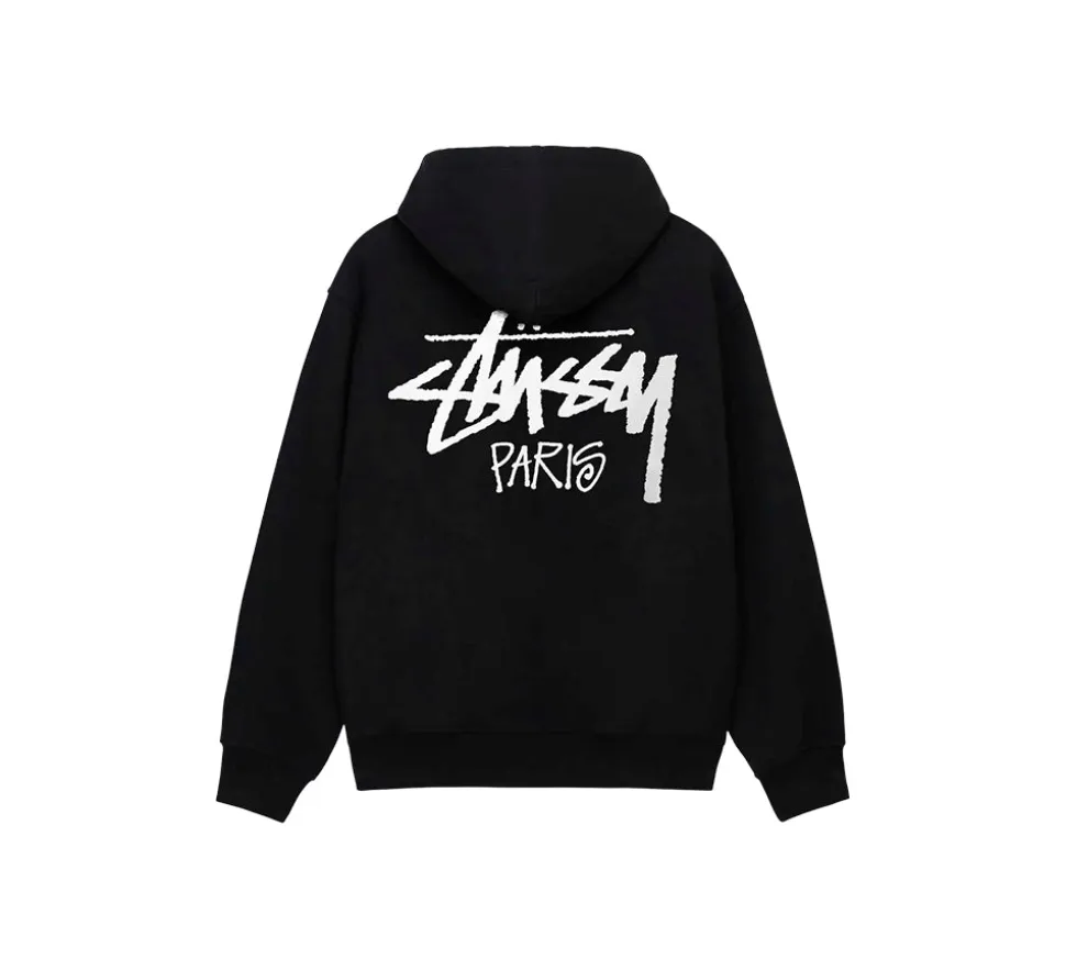 Stüssy Paris Hoodie - Black