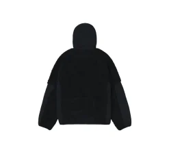 Stüssy Sherpa Paneled Hooded Jacket - Black