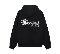 Stüssy Superior Quality Zip Hoodie - Black
