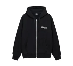 Stüssy Superior Quality Zip Hoodie - Black