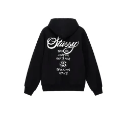 Stüssy World Tour Hoodie - Black