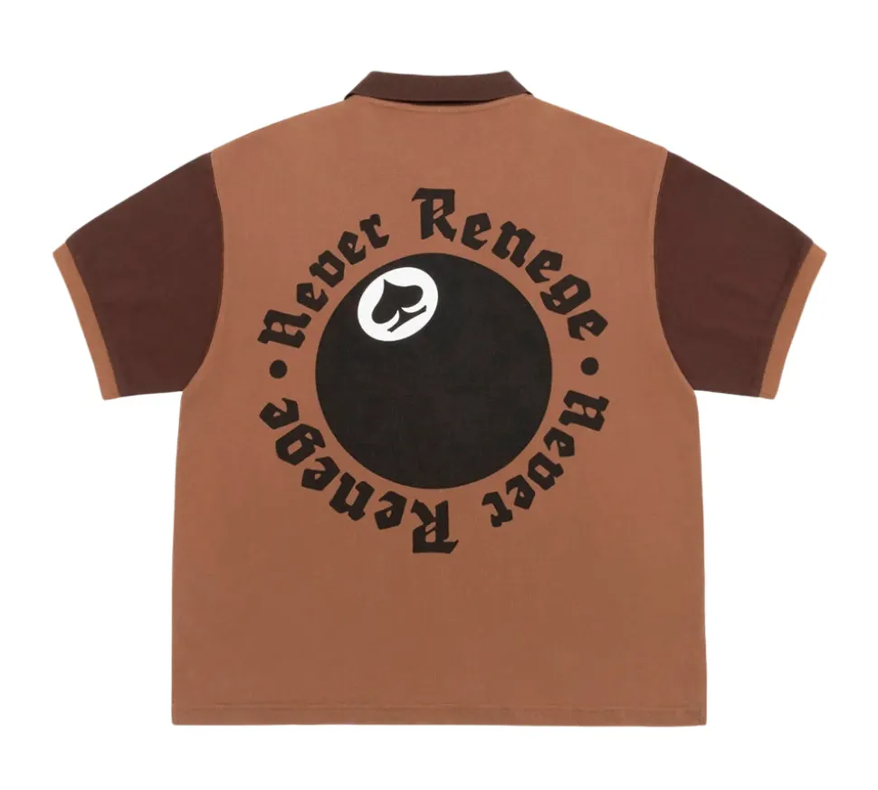Stüssy x Denim Tears Pique Polo - Brown