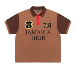 Stüssy x Denim Tears Pique Polo - Brown