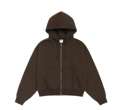Stussy x Nike Stone Washed Fleece Zip Hoodie - Dark Cinder