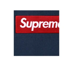 Supreme Box Logo Hooded Sweatshirt (FW24) - Navy