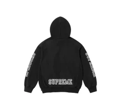 Supreme Collegiate Sleeve Hooded Sweatshirt - Black