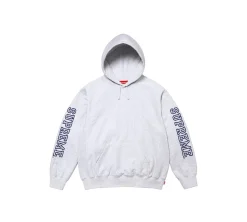 Supreme Collegiate Sleeve Hooded Sweatshirt - Ash Grey