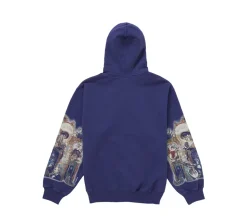 Supreme Michael Jackson Dangerous Zip Up Hooded Sweatshirt - Washed Navy