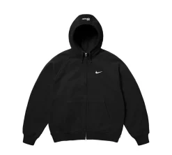 Supreme Nike Zip Up Hooded Sweatshirt - Black