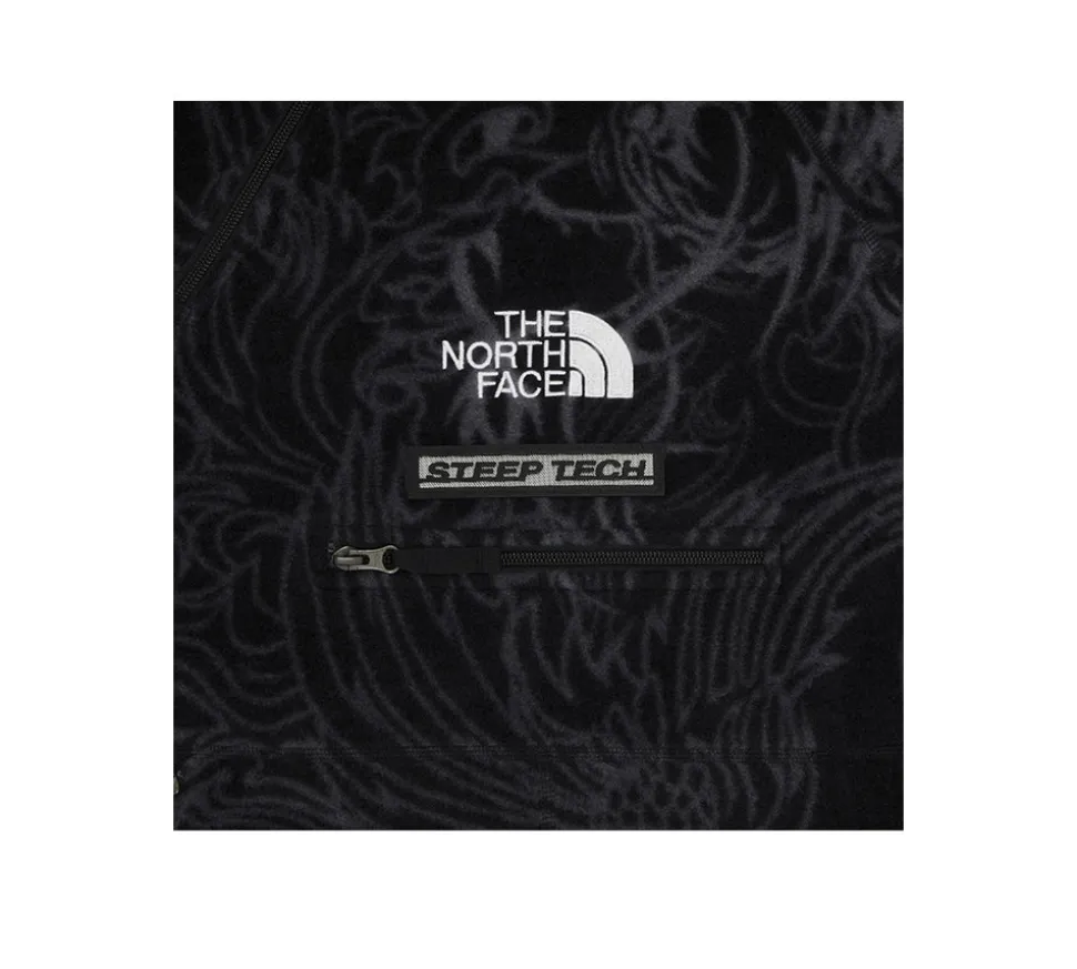 Supreme The North Face - Steep Tech Fleece Pullover Black Dragon