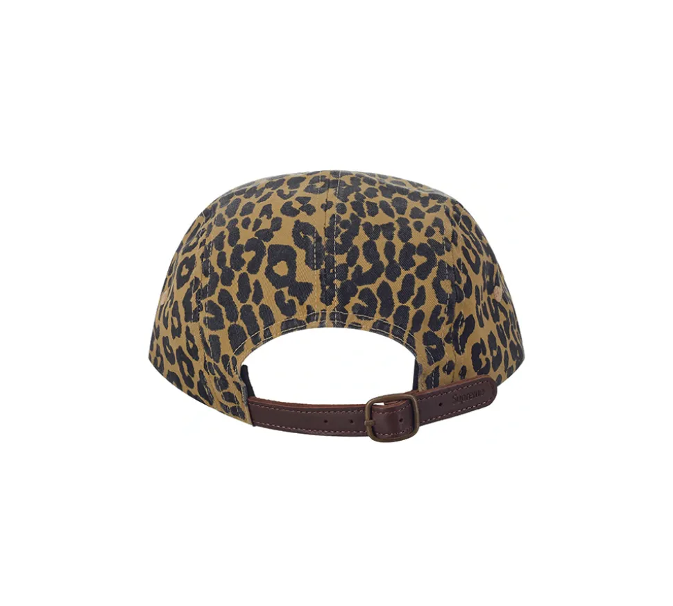 Supreme Washed Chino Twill Camp Cap (FW23) - Leopard