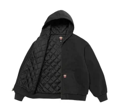 Supreme x Dickies Quilted Lined Zip Up Hooded Sweatshirt - Black