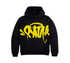 Syna World Logo Hoodie - Black / Safety Yellow