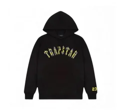 Trapstar X Central Cee 23 Arched Hoodie - Black Yellow Camo