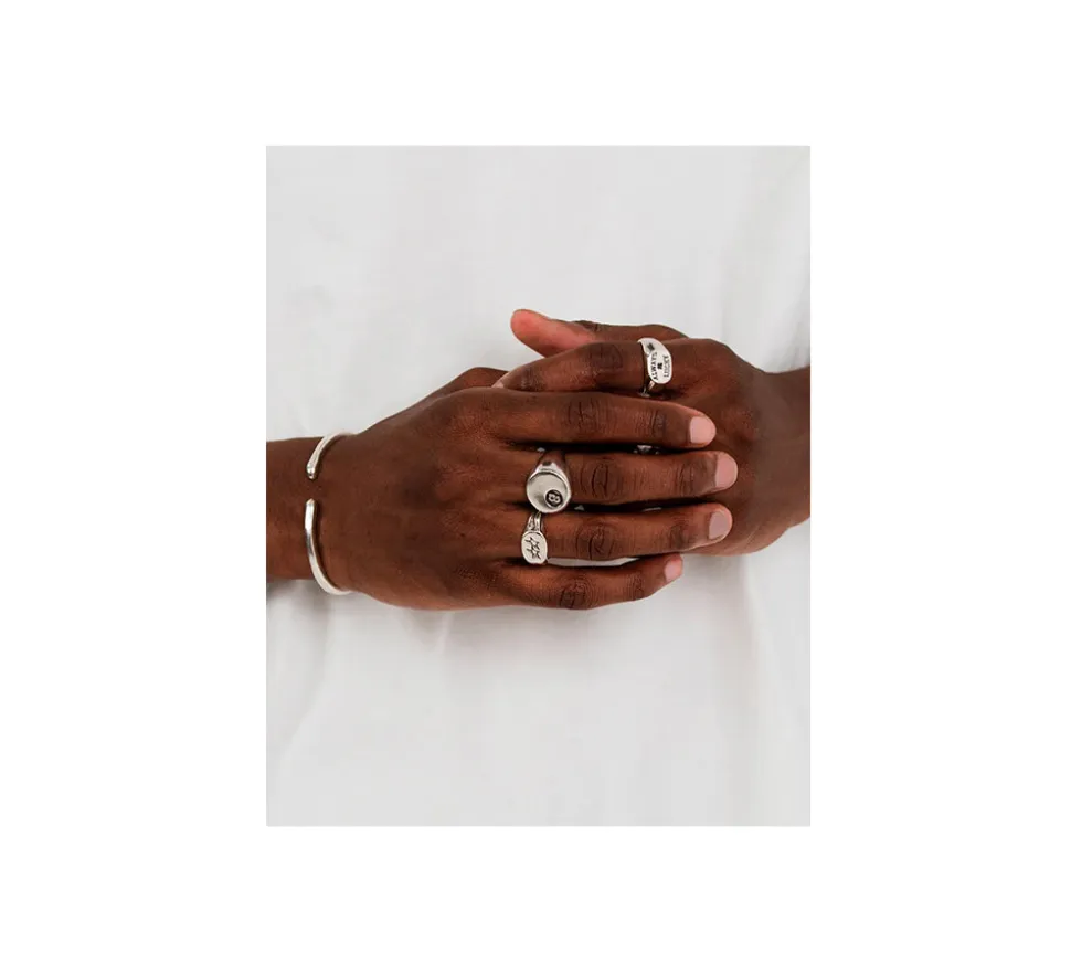 TwoJeys &&™ 8 Ball Ring - Handcrafted piece w/ 12 microns Silver Bath
