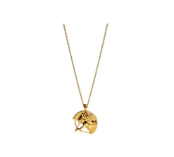 TwoJeys &&™ Cupid Necklace - 925 Silver Chain w/ 3 Microns Gold Plated