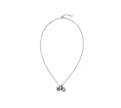 TwoJeys &&™ Dice Necklace - 925 Sliver Chain