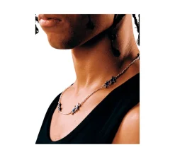 TwoJeys &&™ Enameled Icon Necklace - 12 Microns Silver Plated