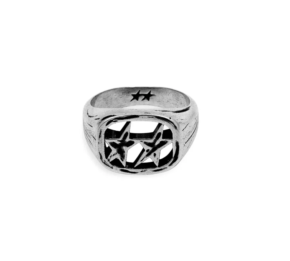 TwoJeys &&™ Framed Ring - Handcrafted piece w/ 12 microns Silver Bath