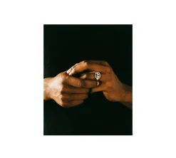 TwoJeys &&™ Framed Ring - Handcrafted piece w/ 12 microns Silver Bath