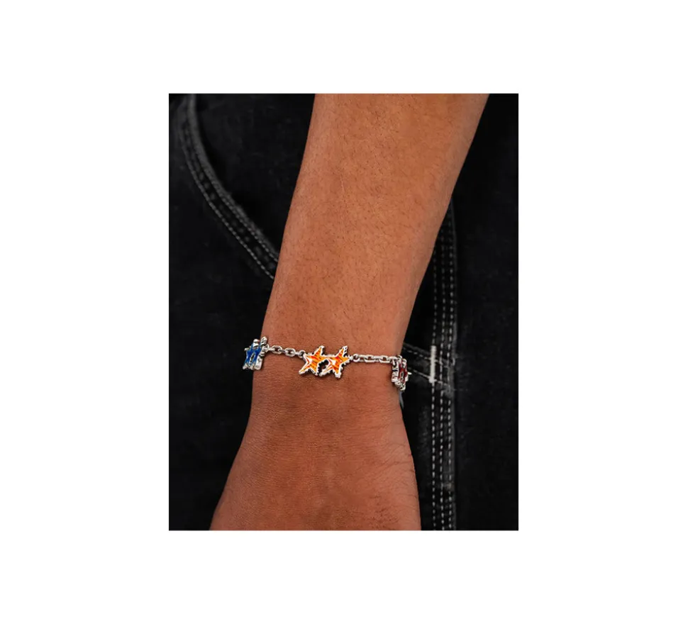 TwoJeys &&™ Melted Stars Bracelet - 12 Microns Silver Plated