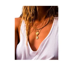 TwoJeys &&™ Midnight Necklace - High Quality 3 Micron Gold Bath